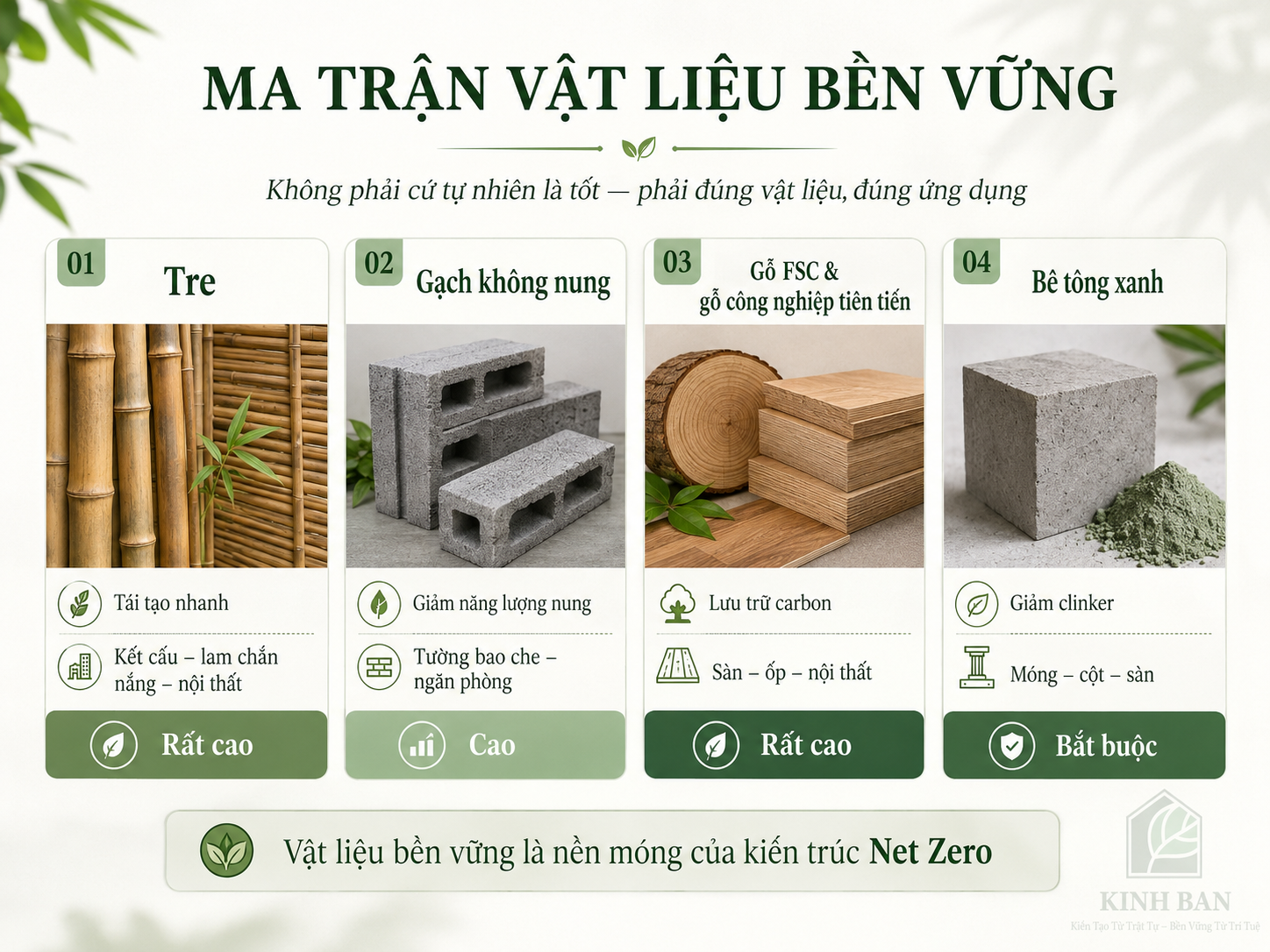 ma trận vật liệu bền vững.